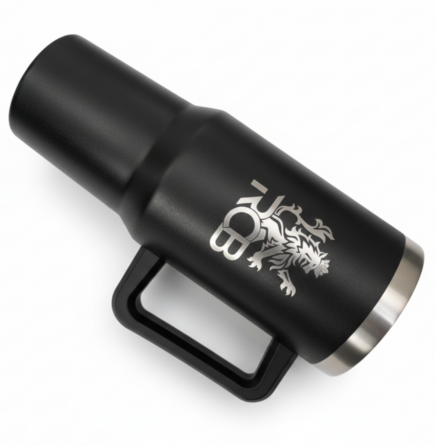 RCB Customized Stainless Steel Tumbler with Handle – Dual Side Engraving